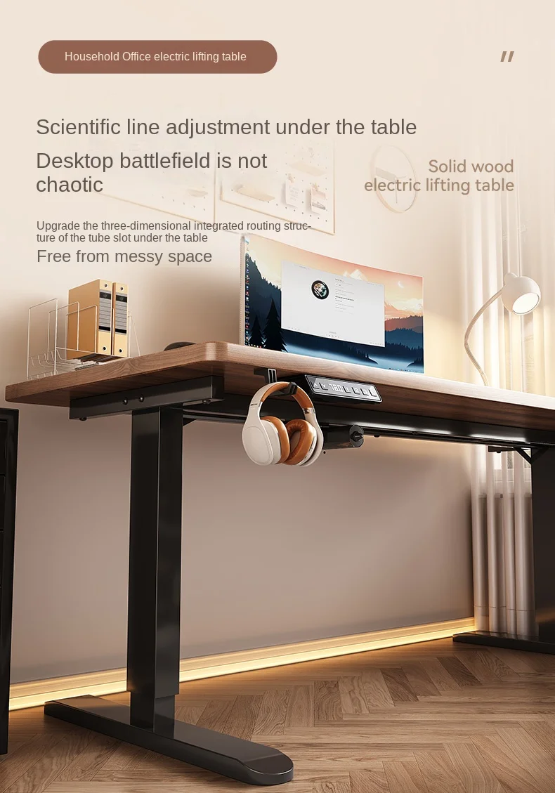 Single Motor Smart Electric Lift Computer Table