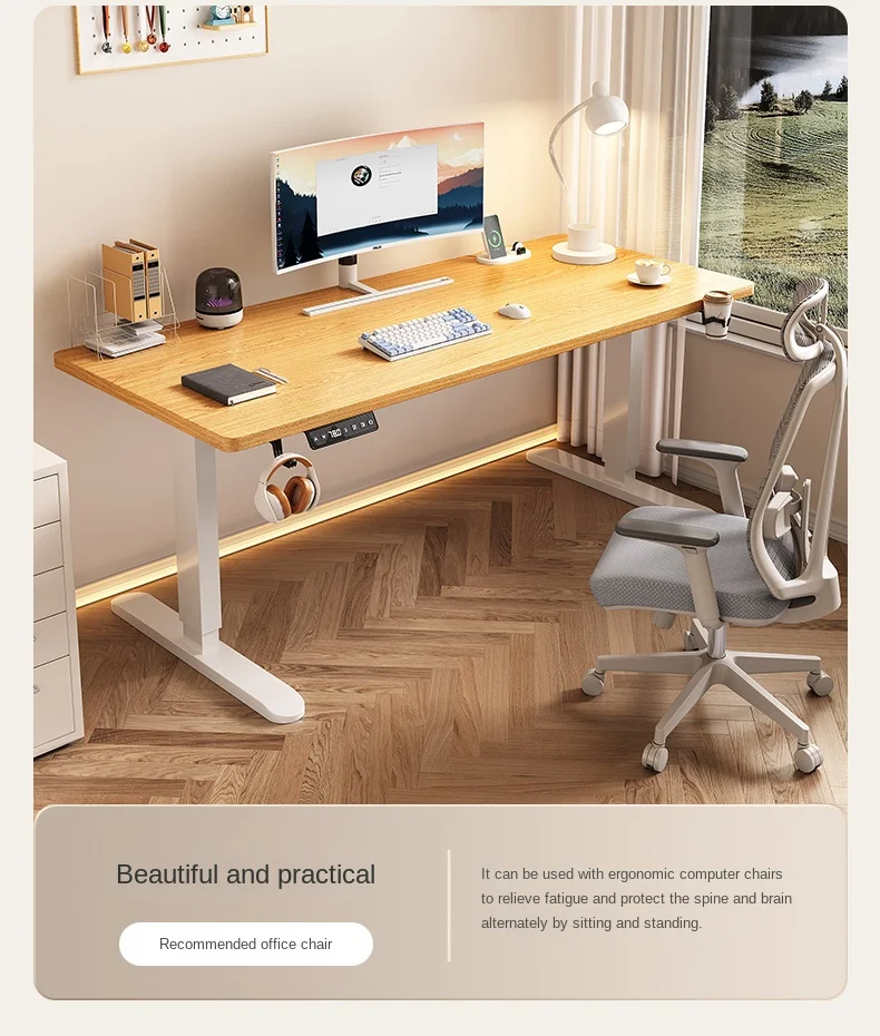 Single Motor Smart Electric Lift Computer Table