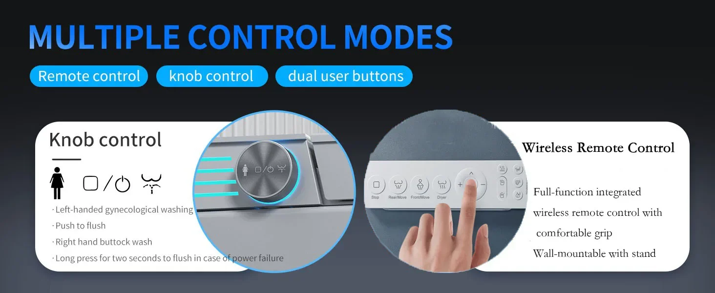 Smart Toilet with Bidet Built In