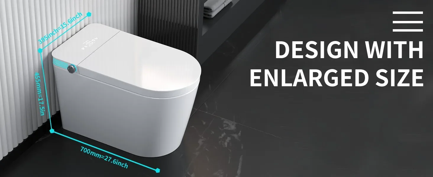 Smart Toilet with Bidet Built In
