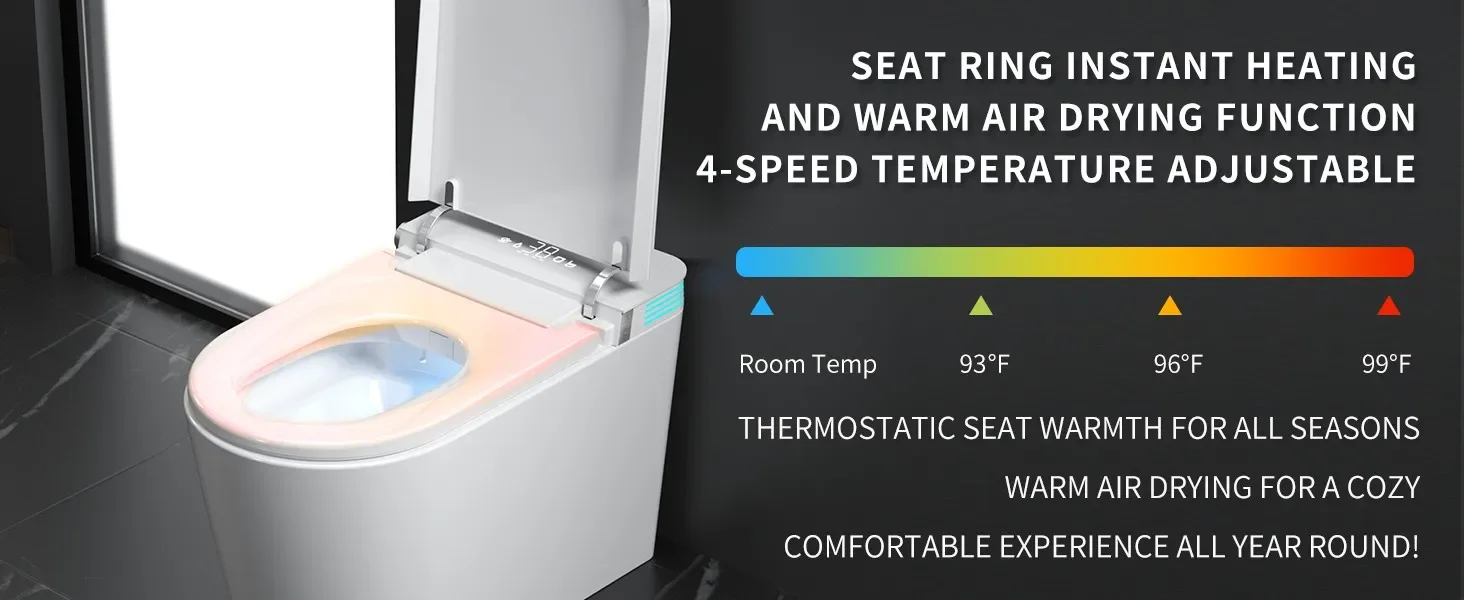 Smart Toilet with Bidet Built In