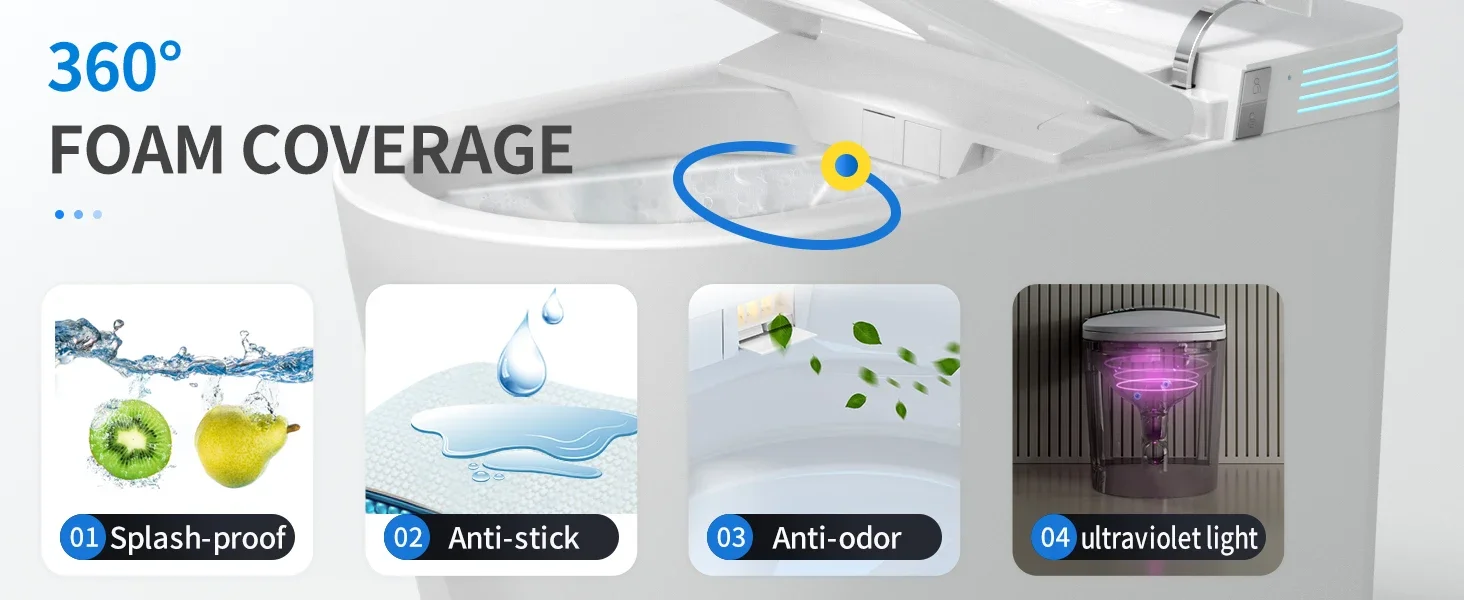 Smart Toilet with Bidet Built In