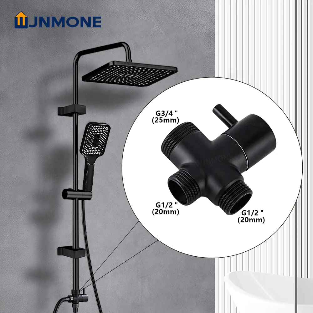 Split Shower Column Set Bathroom Faucet Single Cold Mixer Water Tap System Bathtub Taps Rainfall Shower Head Accessories Adapter