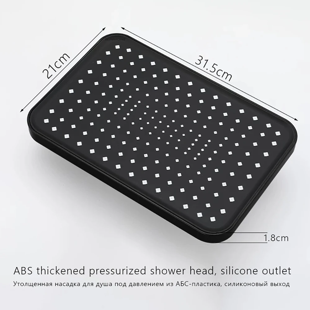 Split Shower Column Set Bathroom Faucet Single Cold Mixer Water Tap System Bathtub Taps Rainfall Shower Head Accessories Adapter