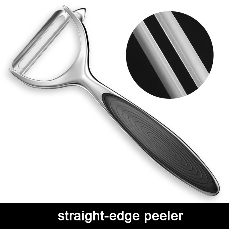 Stainless Steel Peeler for Peeling and Slicing Fruits and Vegetables Multifunctional Vegetable Peeler Kitchen Scraping Tools