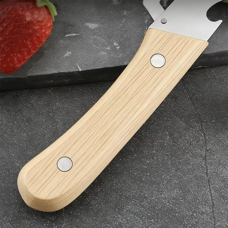 Stainless Steel Peeler with Wooden Handle for Peeling Slicing Fruits Vegetables Stainless Steel Peeler with Wooden Handle for Peeling Slicing Fruits Vegetables