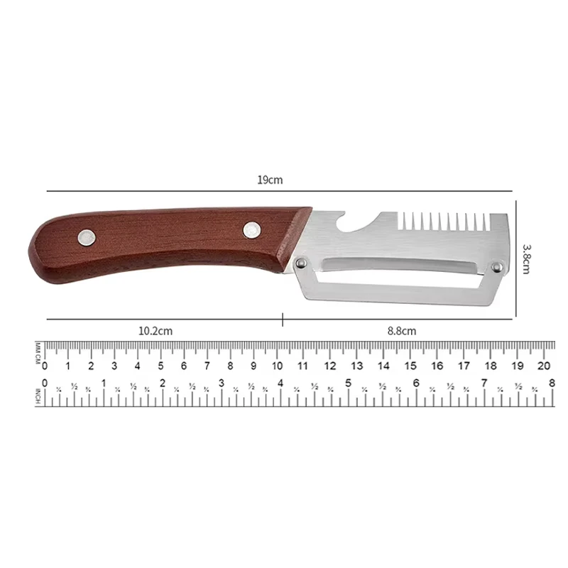 Stainless Steel Peeler with Wooden Handle for Peeling Slicing Fruits Vegetables Stainless Steel Peeler with Wooden Handle for Peeling Slicing Fruits Vegetables