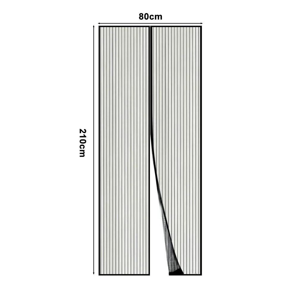 Summer Magnetic Door Curtain - Mosquito Resistant, Soft Yarn Mesh, Multiple Sizes, Easy Install for Home