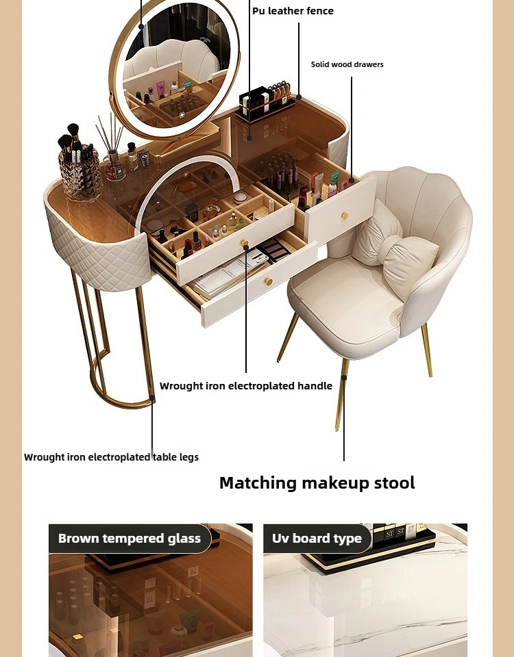 Tempered Glass Dressing Table