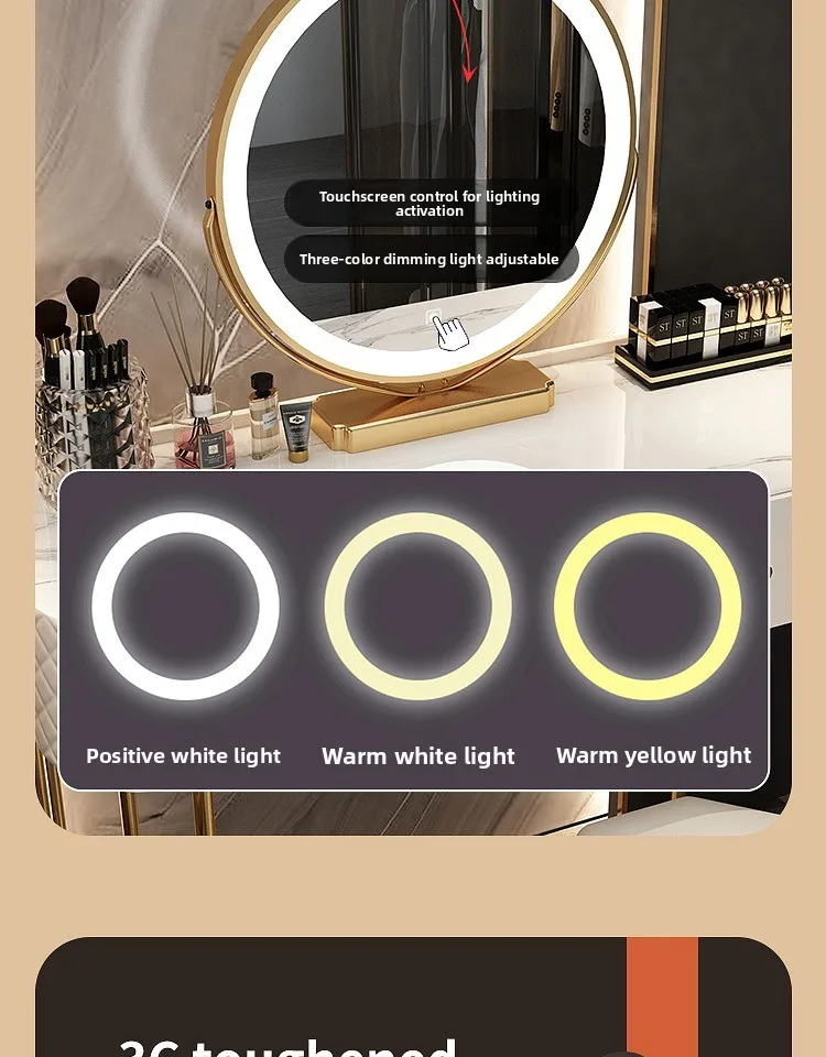 Tempered Glass Dressing Table