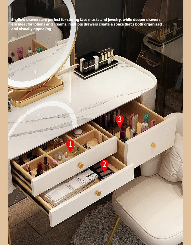 Tempered Glass Dressing Table