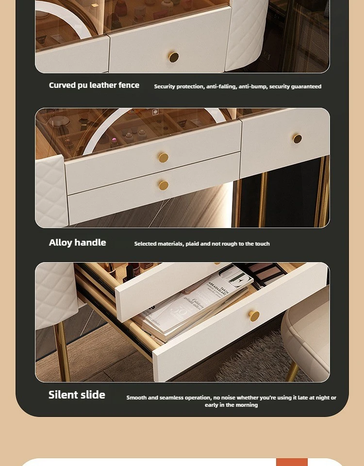 Tempered Glass Dressing Table