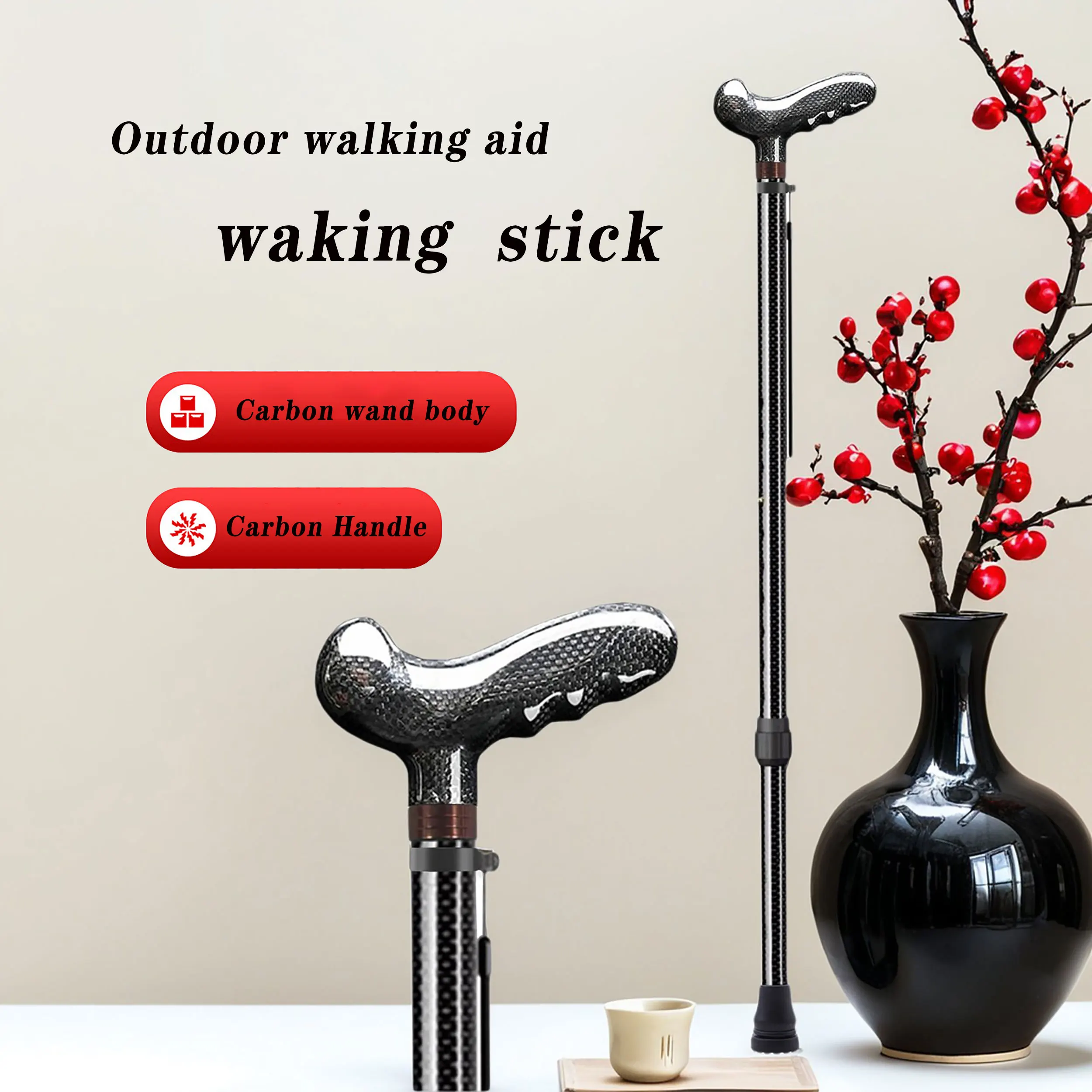 Ultra-light carbon fiber telescopic cane