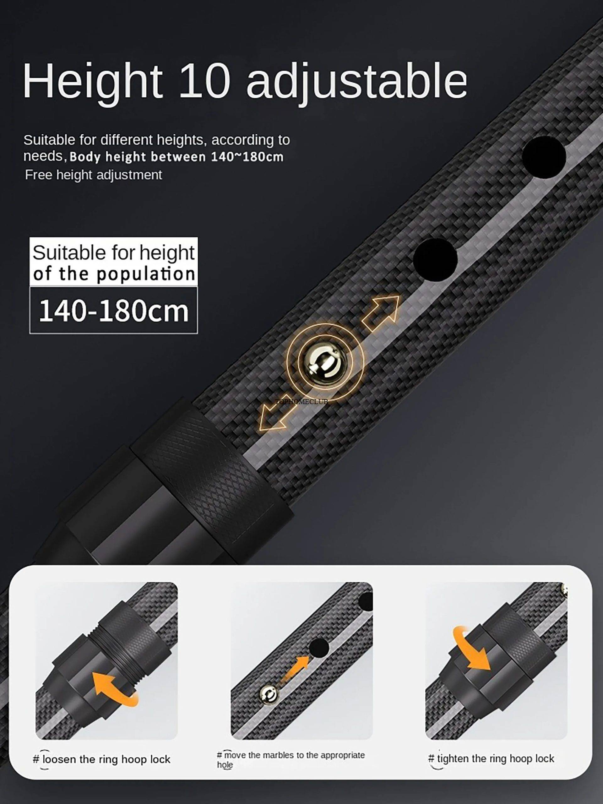 Ultra-light carbon fiber telescopic cane