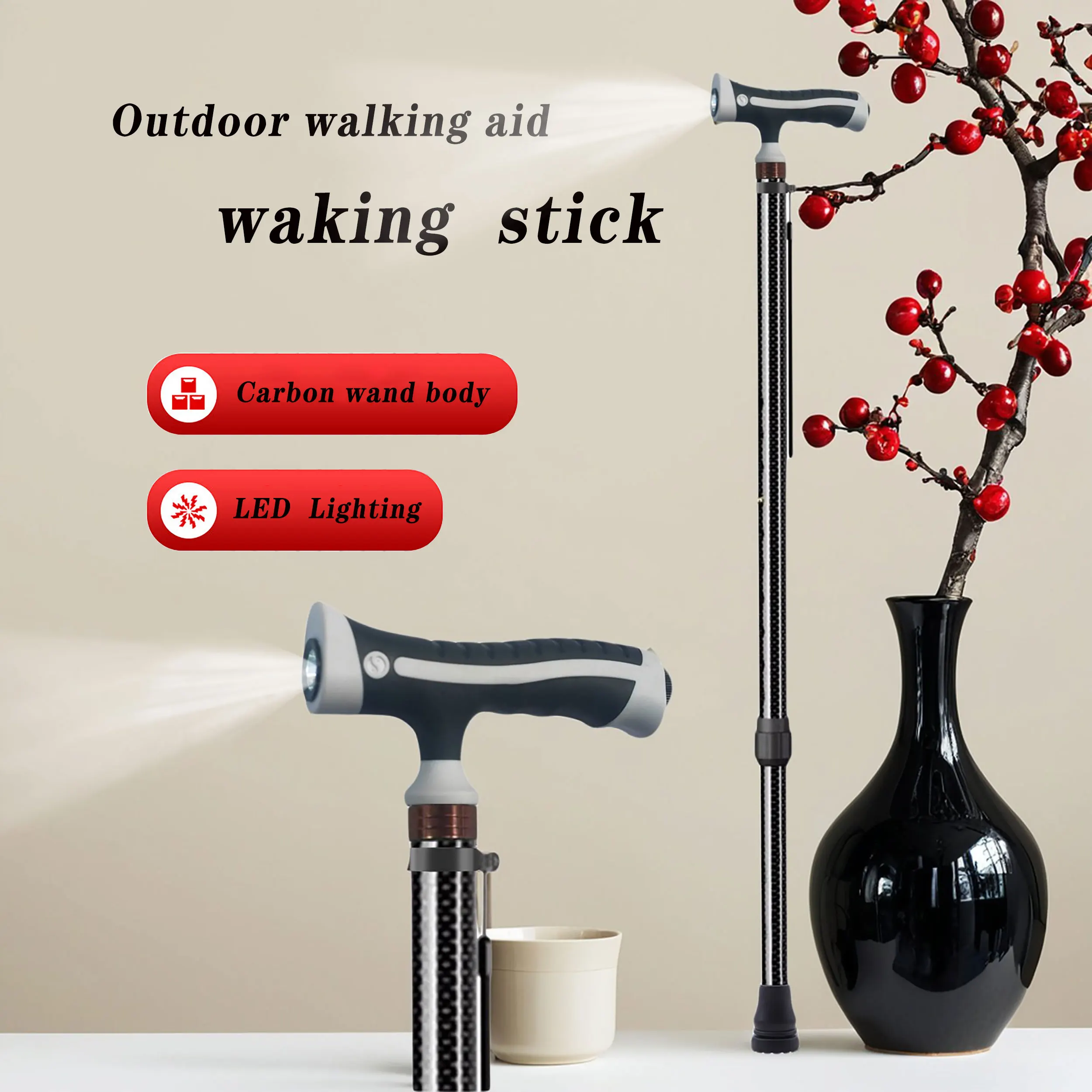 Ultra-light carbon fiber telescopic cane