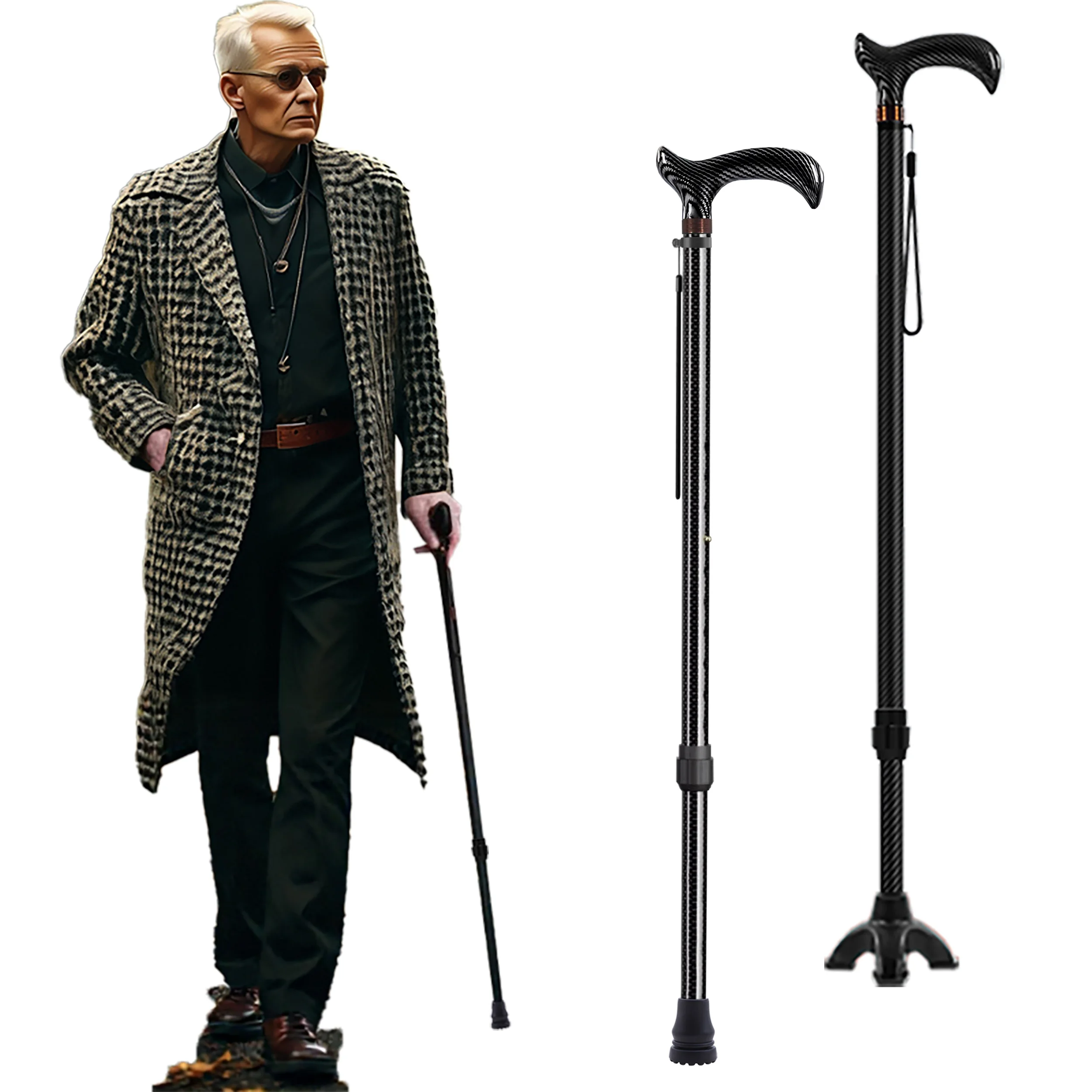 Ultra-light carbon fiber telescopic cane HOME CARE Ultra-light carbon fiber telescopic cane HOME CARE