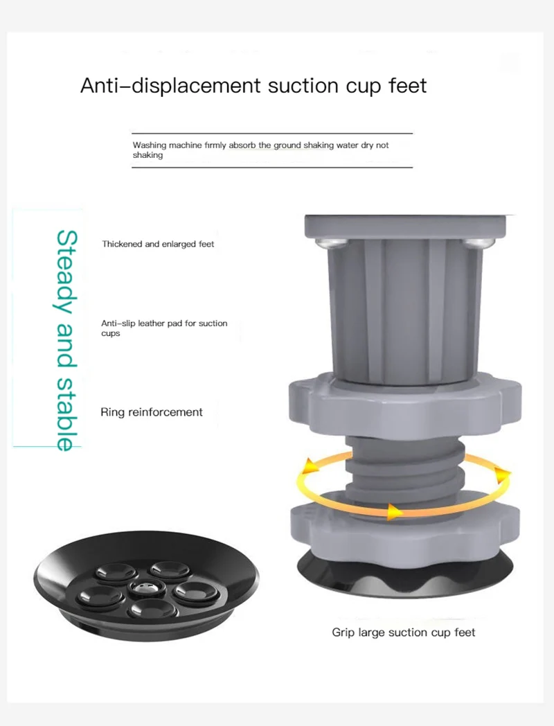 Universal Base Washing Machine Stand Lifting Fridge Base Multi-functional Adjustable Base for Dryer Refrigerator Washing Machine