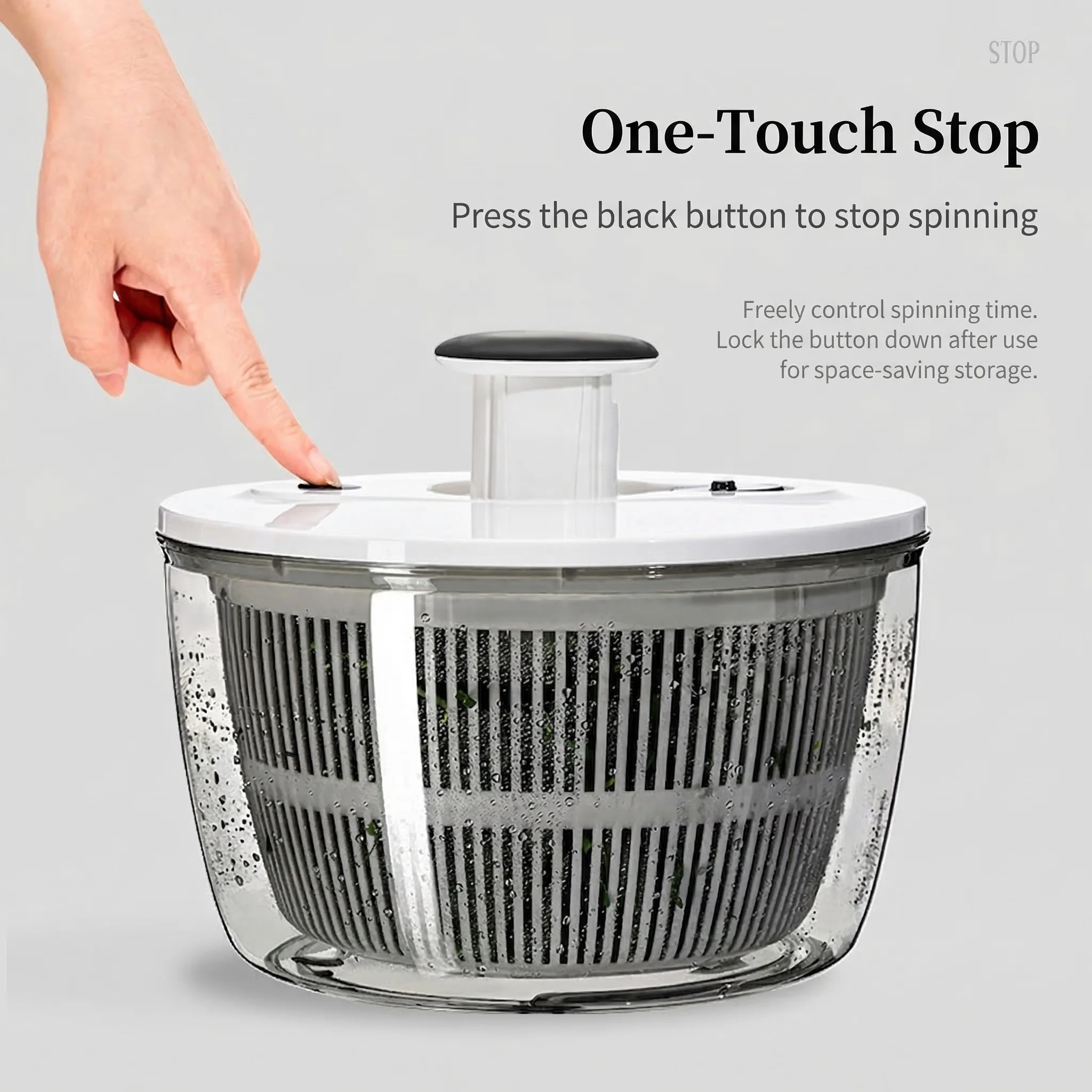 Vegetable dehydrator, manual salad dryer, fruit and vegetable water slinger, vegetable basket washing, fruit draining Vegetable dehydrator, manual salad dryer, fruit and vegetable water slinger, vegetable basket washing, fruit draining