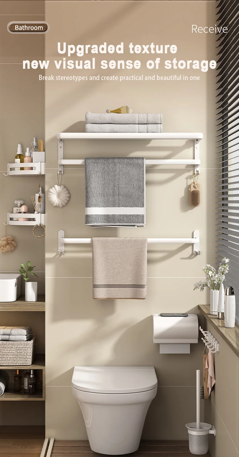 White Towel Rack Foldable White Towel Rack Foldable