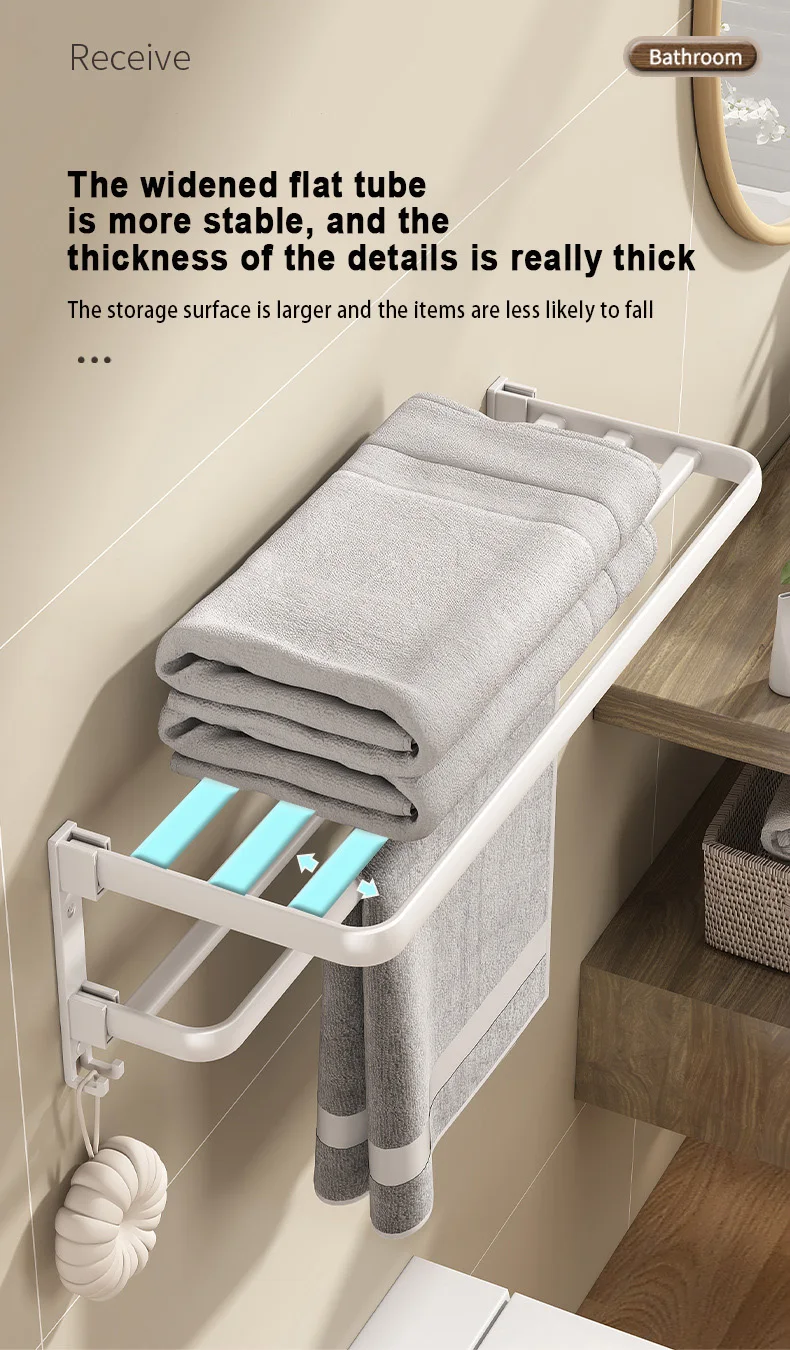 White Towel Rack Foldable White Towel Rack Foldable