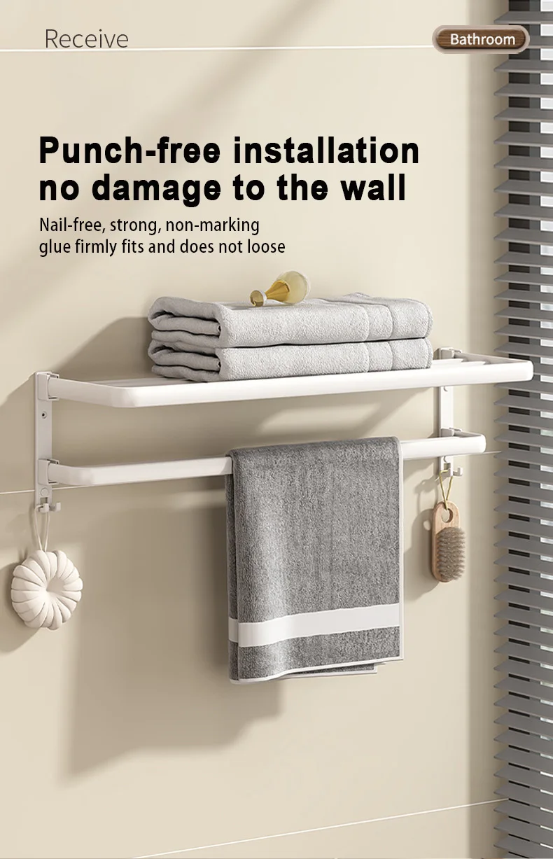 White Towel Rack Foldable White Towel Rack Foldable
