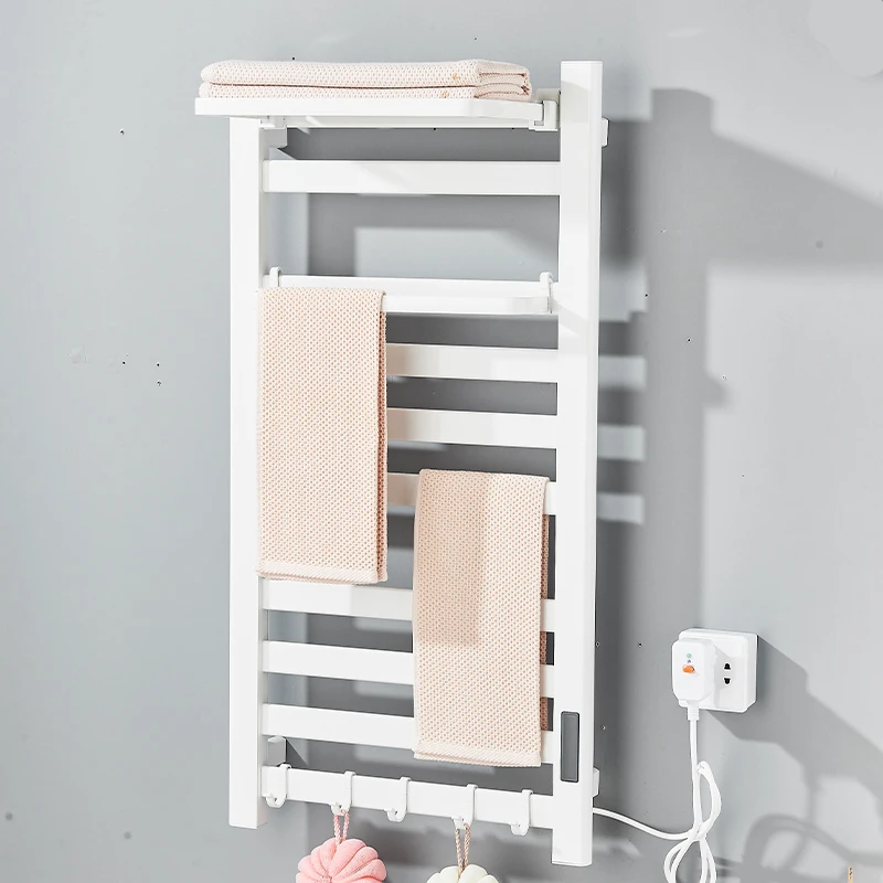 White/Black Bathroom Electric Towel Rack