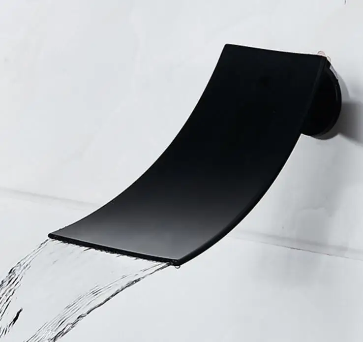 black square Spout Bathtub Faucet Wall Mounted Bathroom Basin Mixer Hand Shower Head Bath & Shower Faucet BF909 black square Spout Bathtub Faucet Wall Mounted Bathroom Basin Mixer Hand Shower Head Bath & Shower Faucet BF909
