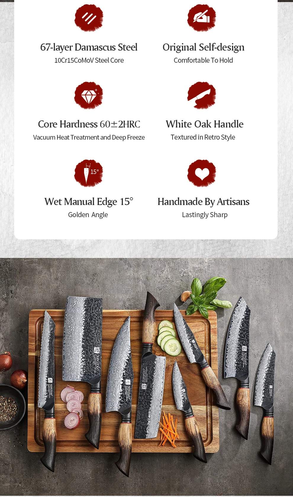 Eight-piece Kitchen Knife Set