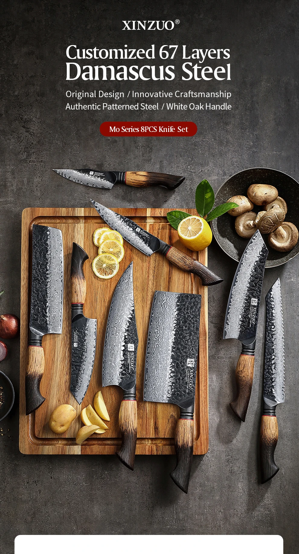 Eight-piece Kitchen Knife Set