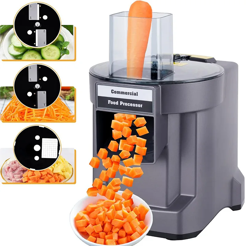 Commercial Vegetable Chopper 3 in1 Multifunctional Electric Cutting Machine Carrot Potato Slice Shred Diced Food Processor Commercial Vegetable Chopper 3 in1 Multifunctional Electric Cutting Machine Carrot Potato Slice Shred Diced Food Processor