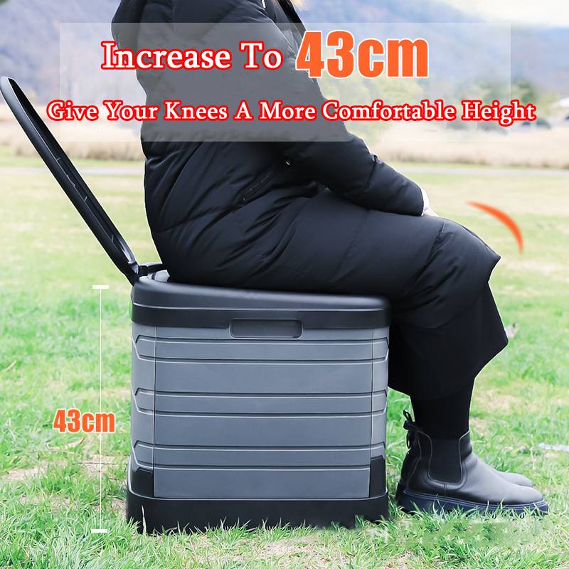 Folding Toilet Portable Car Toilet Big Toilet Bathroom Outdoor Toilets Self-driving Emergency Camping Toilets Baby Adult Elderly