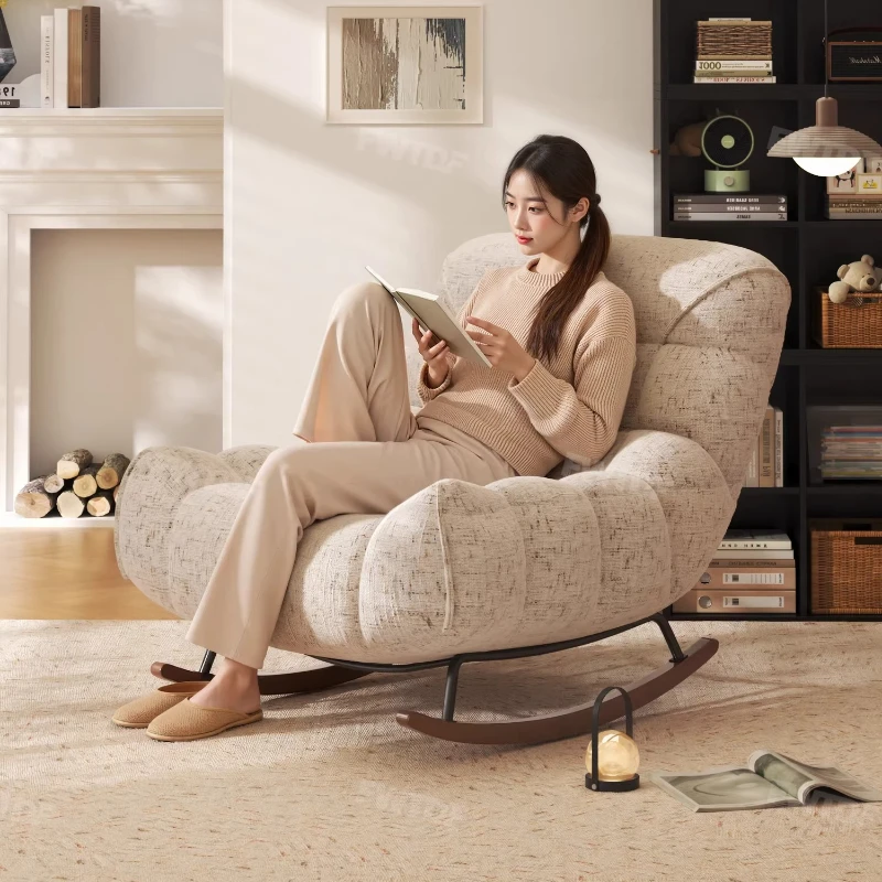 Chenille Rocking Chair MODERN FURNITURES Chenille Rocking Chair MODERN FURNITURES