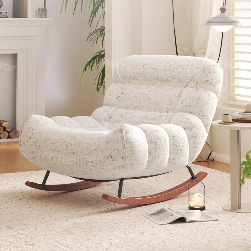 Chenille Rocking Chair MODERN FURNITURES Chenille Rocking Chair MODERN FURNITURES