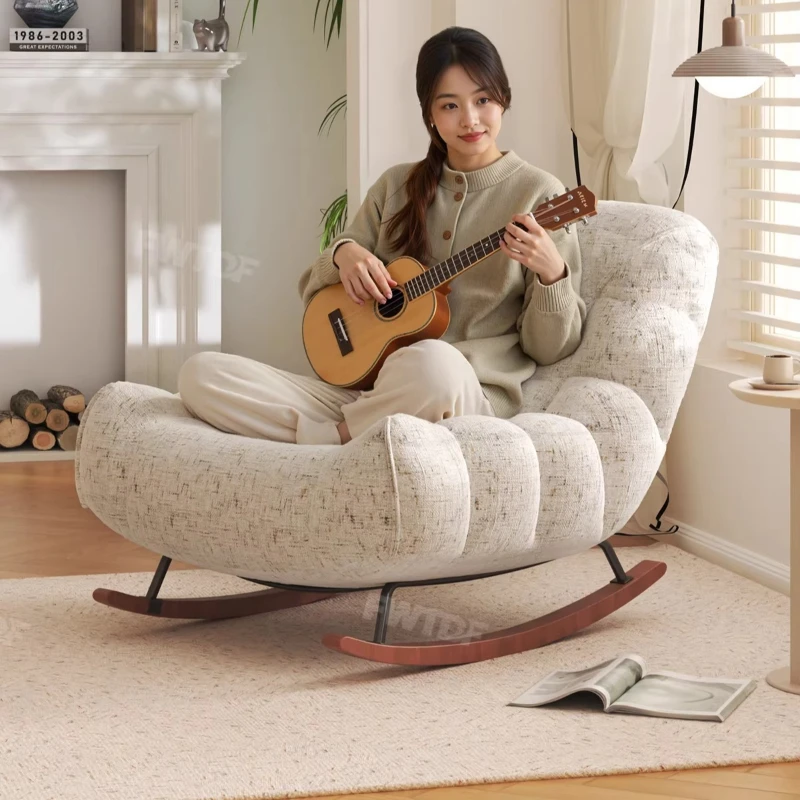Chenille Rocking Chair MODERN FURNITURES Chenille Rocking Chair MODERN FURNITURES