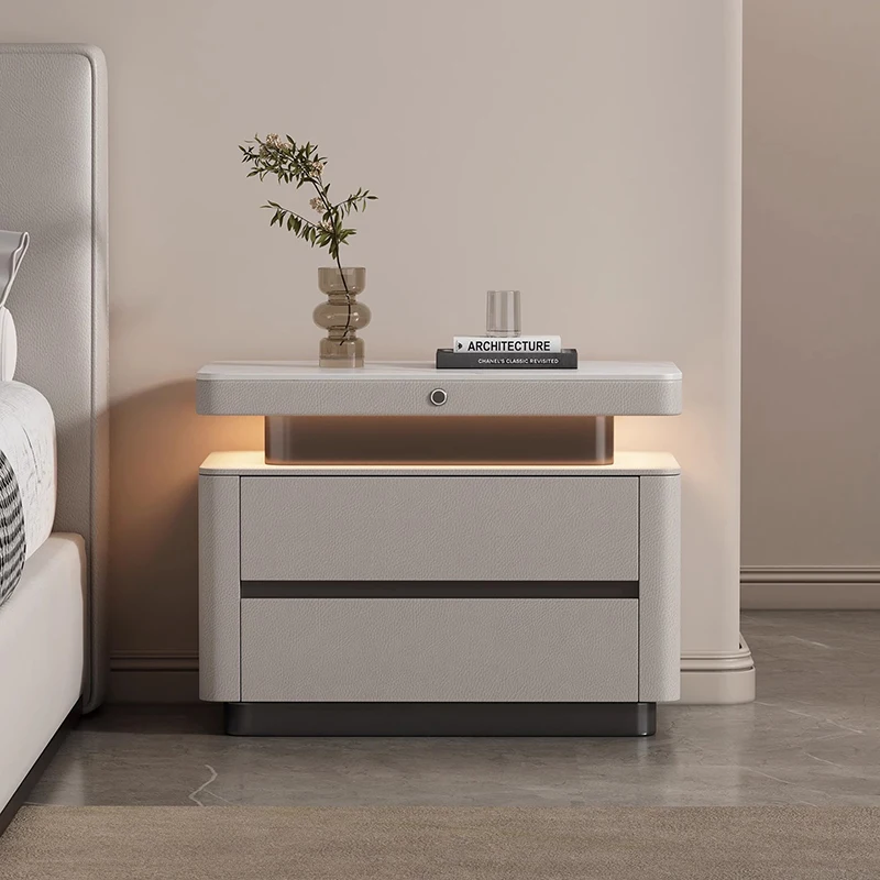 Trendy Italian Bedside Table MODERN FURNITURES Trendy Italian Bedside Table Style Display Creative Storage Nights Table Minimalist Space Saving Mesita De Noche Home Furniture