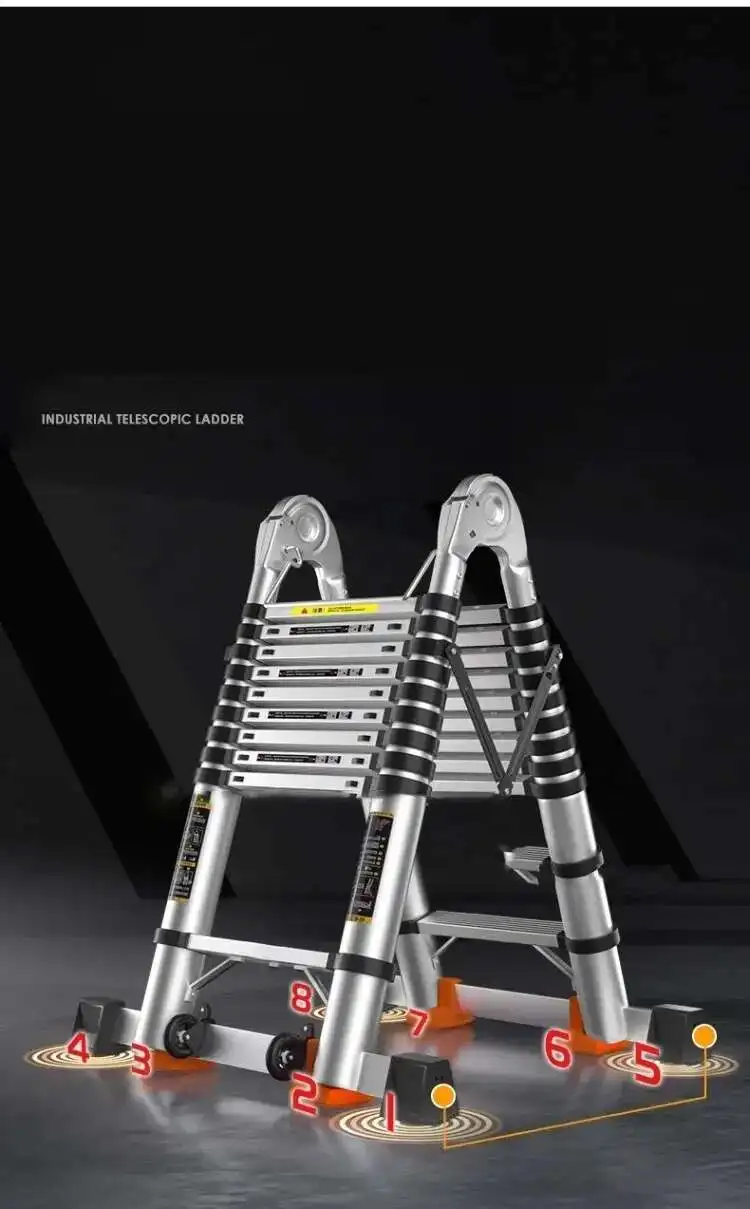 Alloy Telescopic Step Ladder