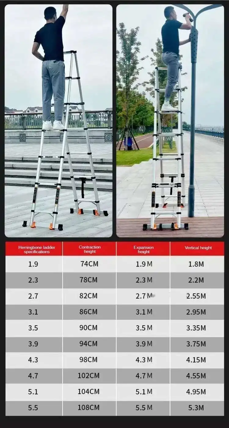Alloy Telescopic Step Ladder