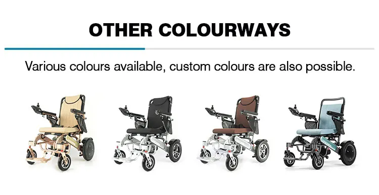 Baichen Ce Airline Approved Light Weight Portable Folding 24v Power Wheel Chair 4x4 Robotic Electric Wheelchair For Disable