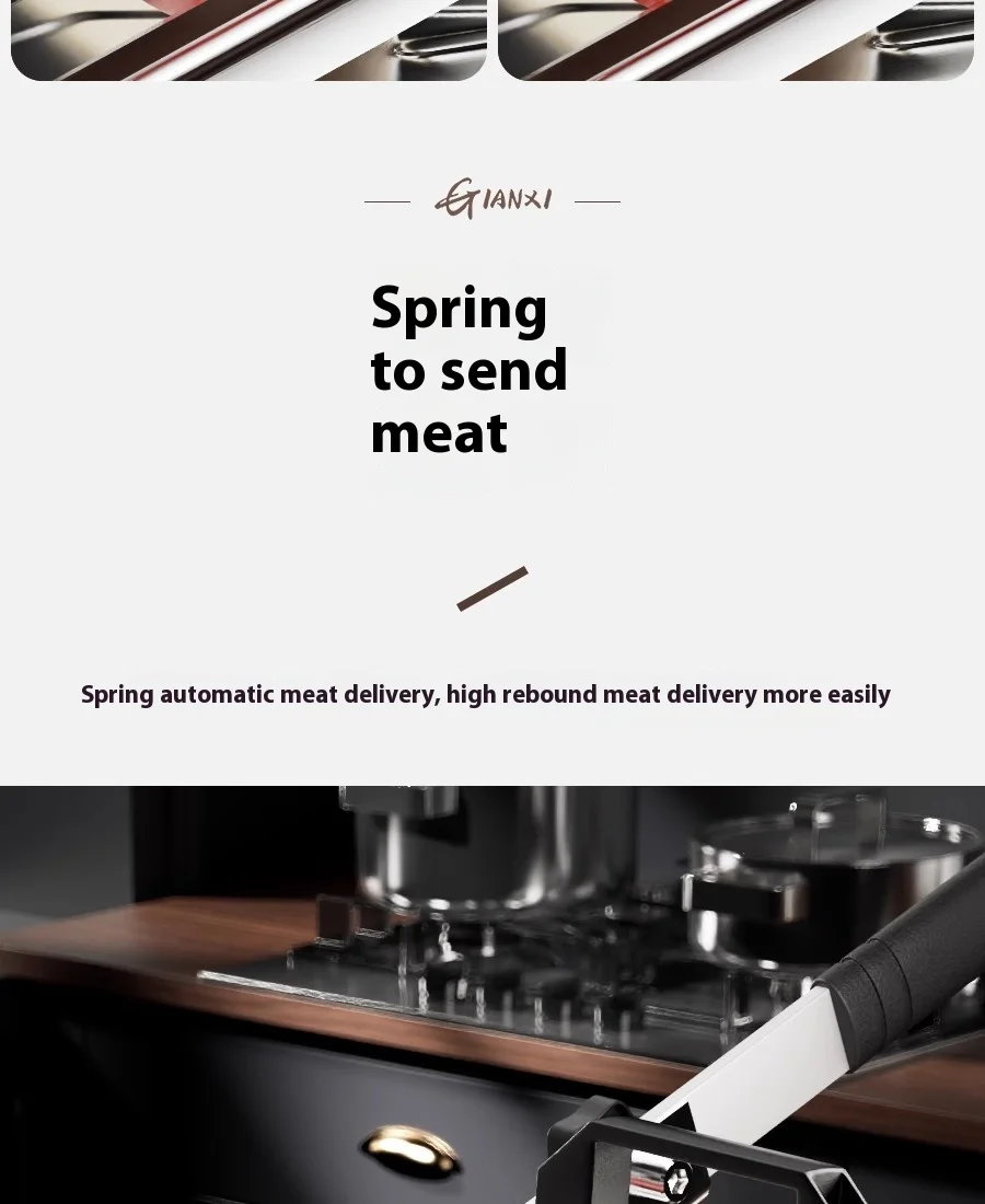 GIANXI Mutton Roll Slicer Machine Stainless Steel Meat Slicer Beef Thin Slice Frozen Meat Household Barbecue Hot Pot Cooking GIANXI Mutton Roll Slicer Machine Stainless Steel Meat Slicer Beef Thin Slice Frozen Meat Household Barbecue Hot Pot Cooking