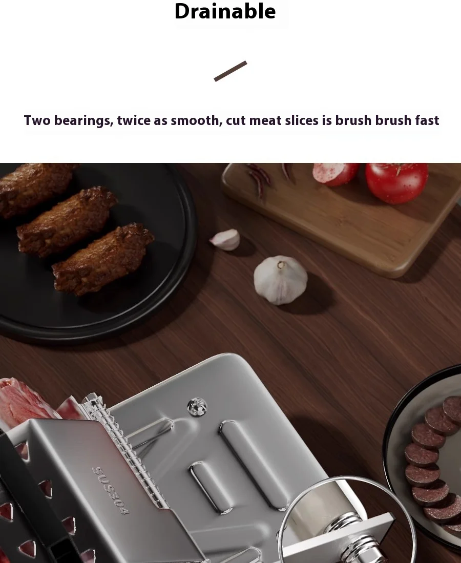 GIANXI Mutton Roll Slicer Machine Stainless Steel Meat Slicer Beef Thin Slice Frozen Meat Household Barbecue Hot Pot Cooking GIANXI Mutton Roll Slicer Machine Stainless Steel Meat Slicer Beef Thin Slice Frozen Meat Household Barbecue Hot Pot Cooking