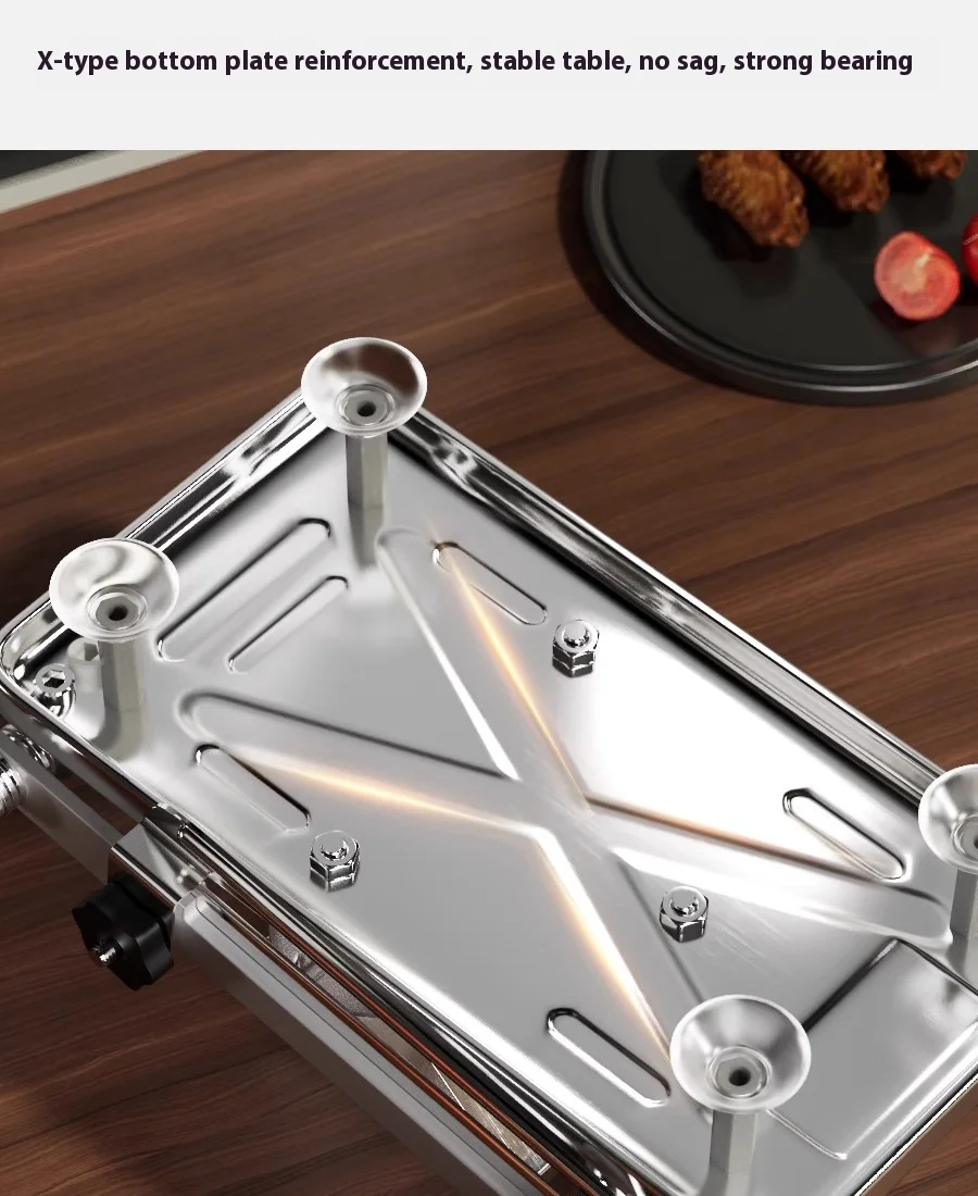 GIANXI Mutton Roll Slicer Machine Stainless Steel Meat Slicer Beef Thin Slice Frozen Meat Household Barbecue Hot Pot Cooking GIANXI Mutton Roll Slicer Machine Stainless Steel Meat Slicer Beef Thin Slice Frozen Meat Household Barbecue Hot Pot Cooking