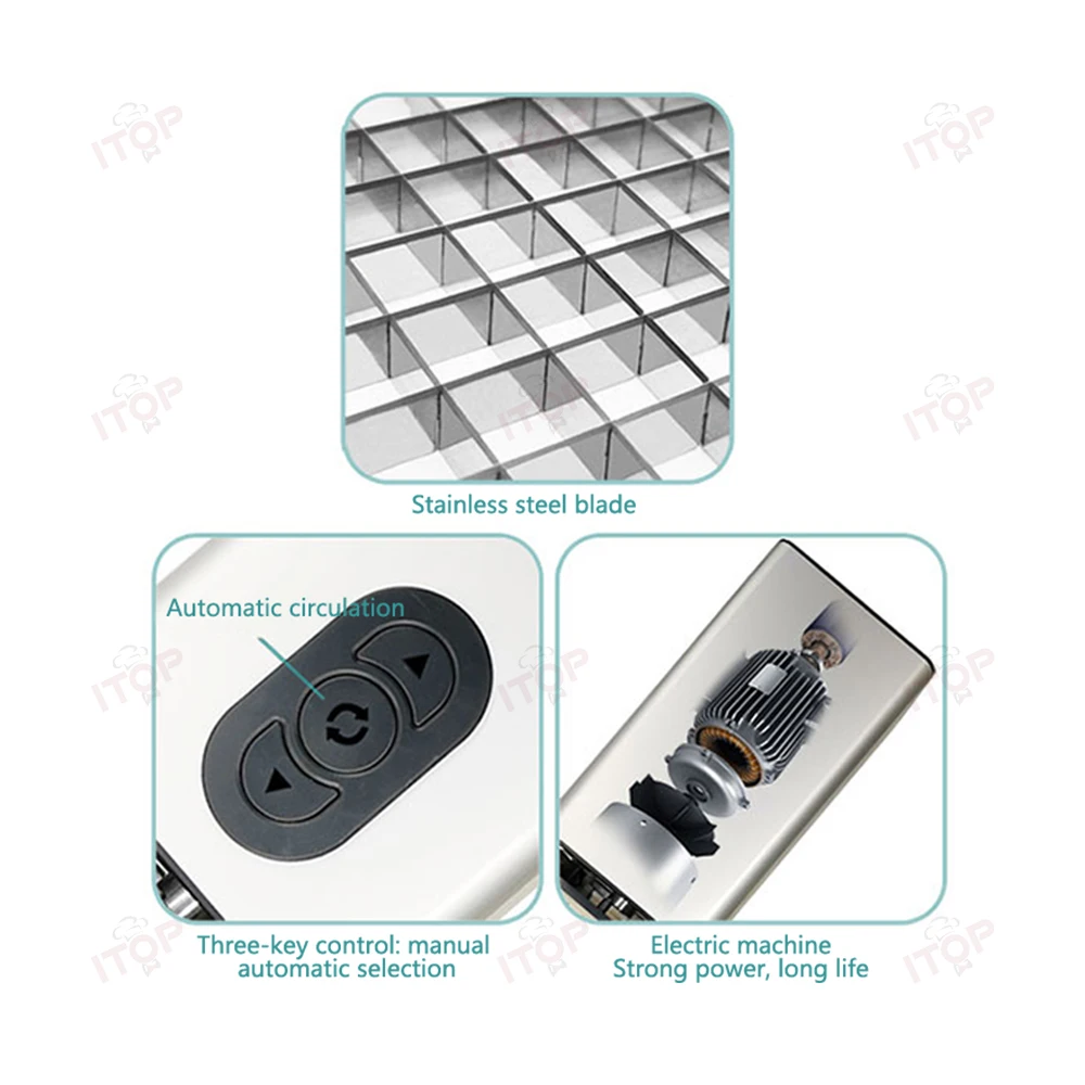 ITOP Electric Potato Cutter Potato Chip Cutter Vegetable Cutting Machine Strip Dice Cube Slice Food Processor 110V-240V ITOP Electric Potato Cutter Potato Chip Cutter Vegetable Cutting Machine Strip Dice Cube Slice Food Processor 110V-240V