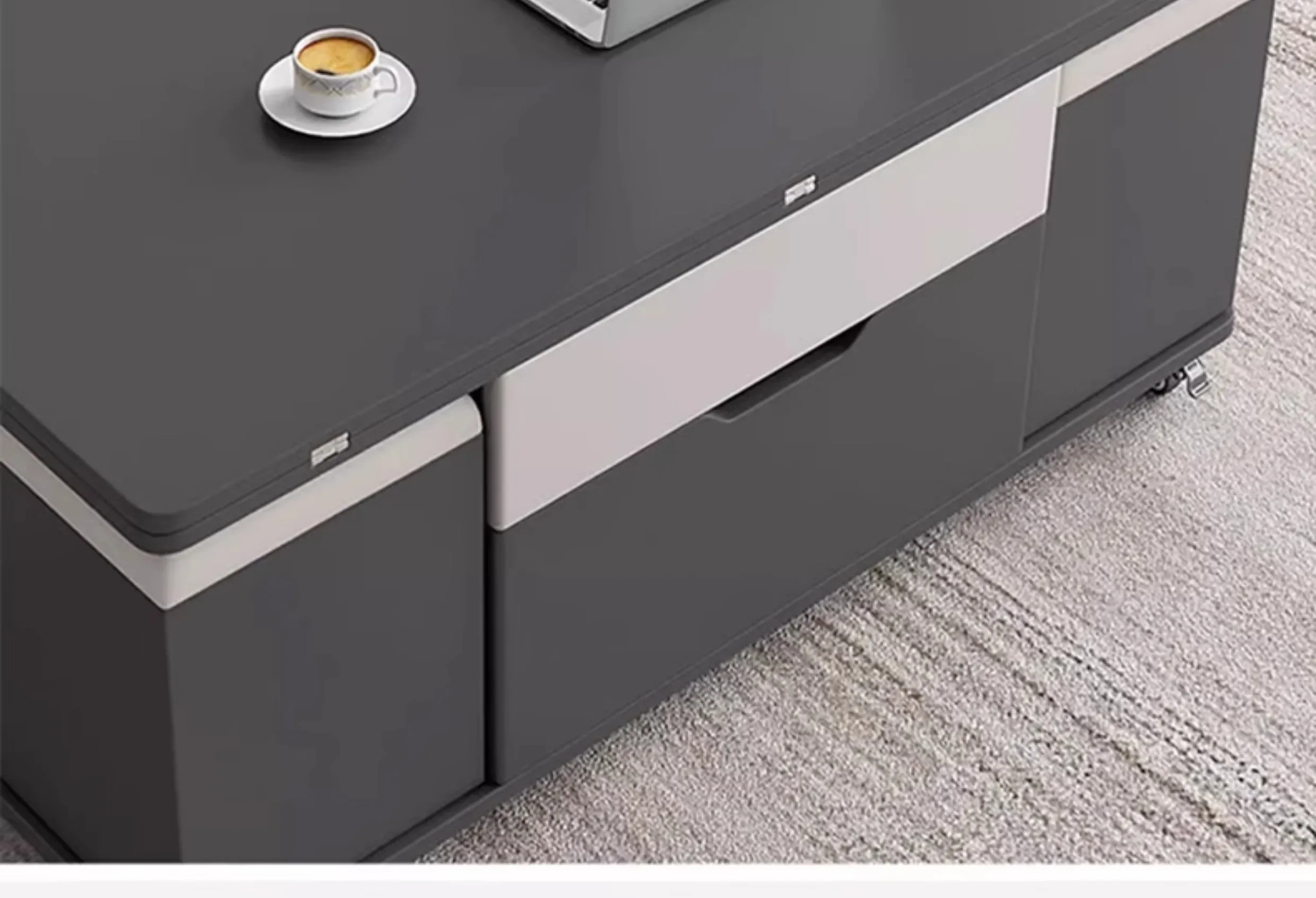 Nordic Living Room Coffee Table Luxury Lift Top Adjustable Multifunction Coffee Table Center Modern Mesa Auxiliar Furniture