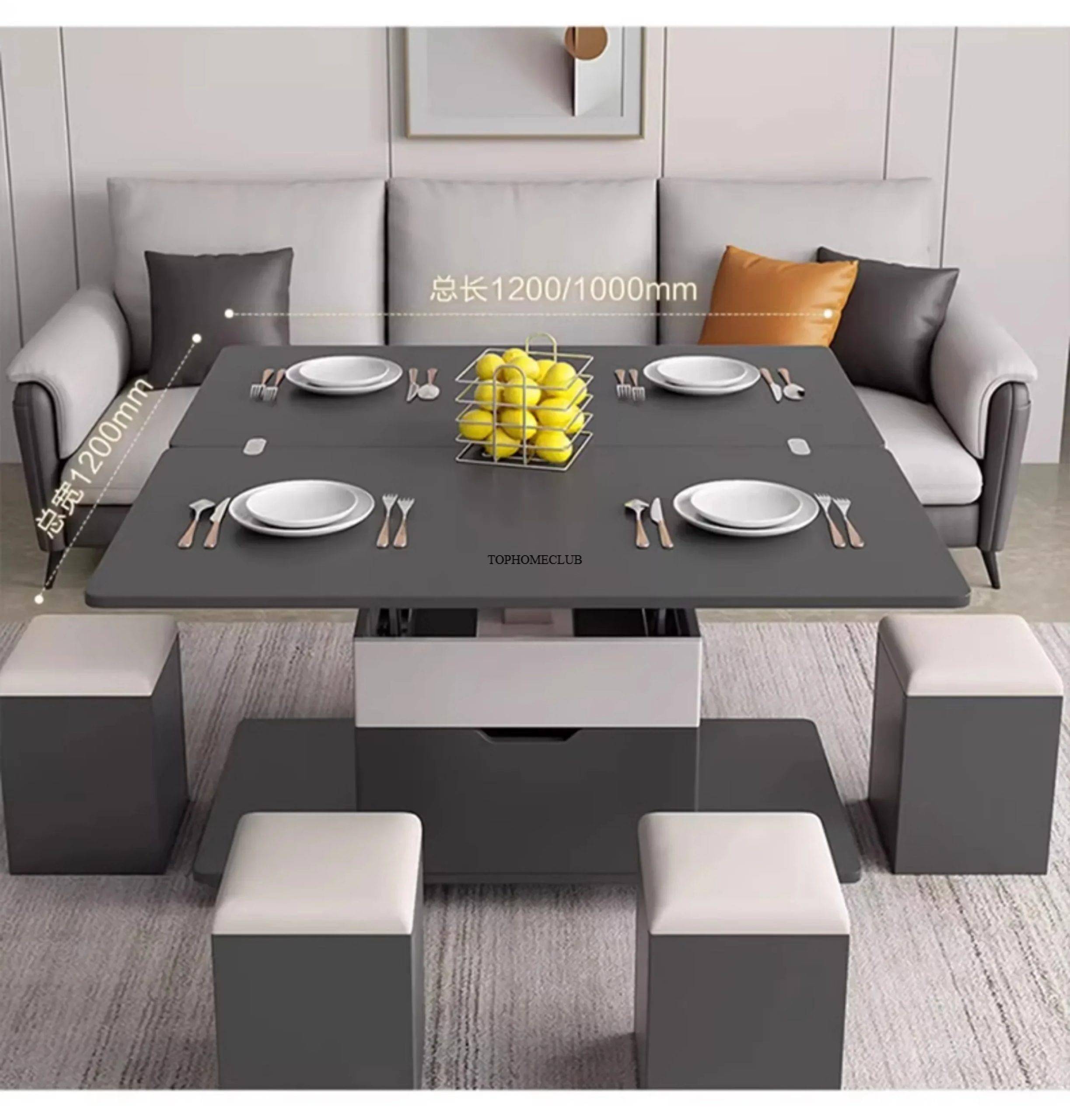 Nordic Living Room Coffee Table Luxury Lift Top Adjustable Multifunction Coffee Table Center Modern Mesa Auxiliar Furniture