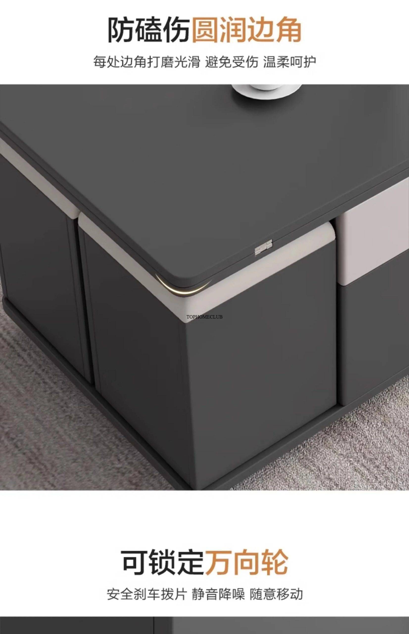 Nordic Living Room Coffee Table Luxury Lift Top Adjustable Multifunction Coffee Table Center Modern Mesa Auxiliar Furniture