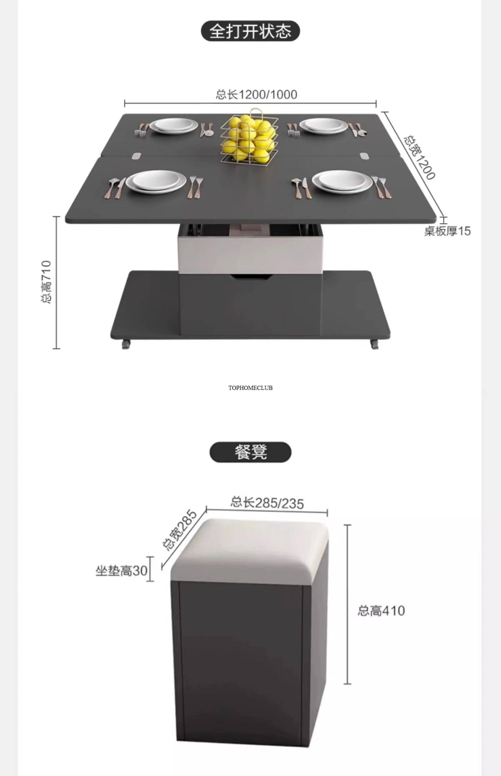 Nordic Living Room Coffee Table Luxury Lift Top Adjustable Multifunction Coffee Table Center Modern Mesa Auxiliar Furniture