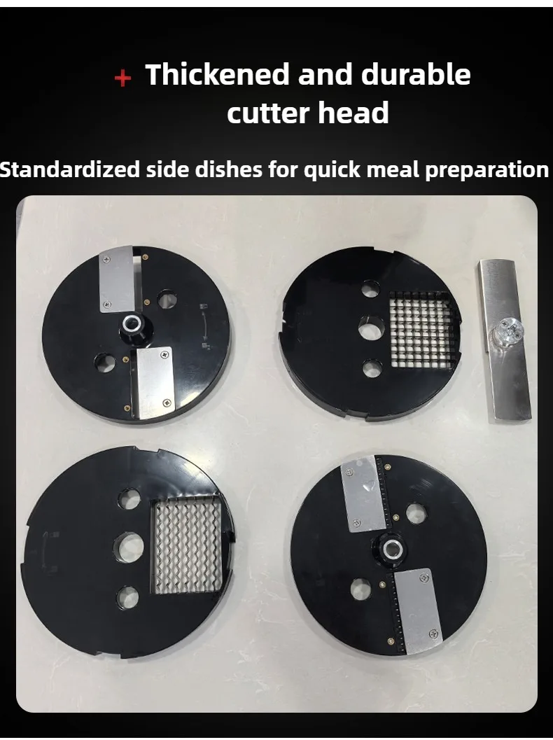 New Commercial Double Spout Vegetable Cutter 4 in 1 Multifunctional Dicing Shredding Slicing Cutting Strips Vegetables