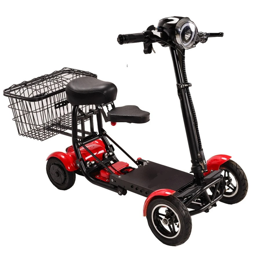 New handicapped Foldable Electric Scooter Adult Dual motor 4 Wheels Folding Electric Wheelchair Scooter For Elderly People New handicapped Foldable Electric Scooter Adult Dual motor 4 Wheels Folding Electric Wheelchair Scooter For Elderly People