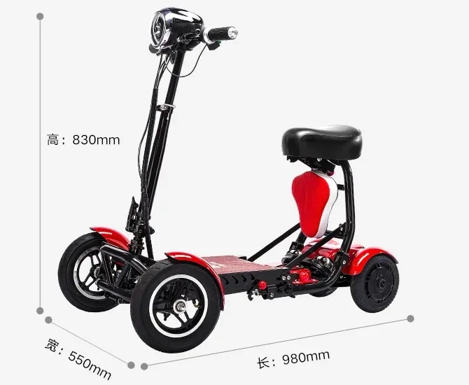 New handicapped Foldable Electric Scooter Adult Dual motor 4 Wheels Folding Electric Wheelchair Scooter For Elderly People New handicapped Foldable Electric Scooter Adult Dual motor 4 Wheels Folding Electric Wheelchair Scooter For Elderly People