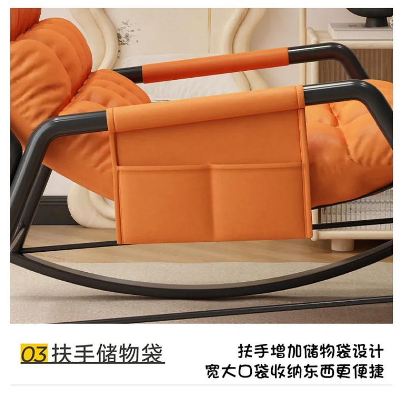 Recliner Rocking Chair Sitting and Sleeping Dual-purpose  Lunch Break Chair Balcony Home Leisure Lazy Sofa Chair Ergonomic